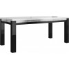 Table à manger 160cm noire et blanche cristaux WAREMME