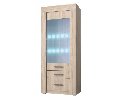 Colonne 1 porte et 2 tiroirs argentier design,argentier pas cher,argentier meuble vitrine