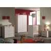 Lit bébé évolutif contemporain coloris bouleau clair MELBY PAS CHER