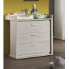 Commode à langer 3 tiroirs contemporaine coloris gris NOE