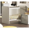 Lit bébé évolutif contemporain coloris gris NOE