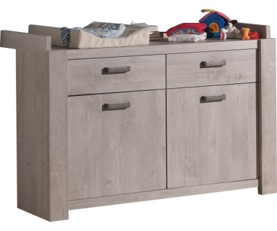 Commode à langer contemporaine chêne espagnol ARIETTE