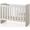 Lit bébé évolutif contemporain coloris chêne beige/blanc Yello