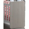 Lit bébé évolutif contemporain coloris chêne beige/blanc Yello