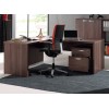 Bureau d'angle contemporain coloris noyer Rosana I, Bureau d'angle, BUREAU, BUREAU, Bureau d'angle pas cher,