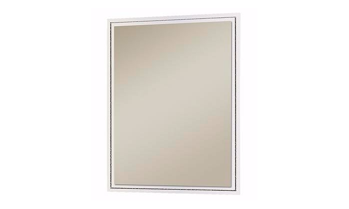 Miroir rectangulaire design blanc laqué ROMANTIQUE