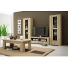 Meuble TV 120 cm contemporain chêne clair MIRAGE