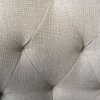 Chaise capitonnée design en tissu DIALMA