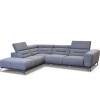 Canapé d’angle design ultra moderne design extrêmement confortable en tissu couleur gris ELIZA