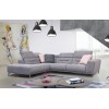 Canapé d’angle design ultra moderne design extrêmement confortable en tissu couleur gris ELIZA