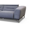 Canapé d’angle design ultra moderne design extrêmement confortable en tissu couleur gris ELIZA