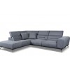 Canapé d’angle design ultra moderne design extrêmement confortable en tissu couleur gris ELIZA