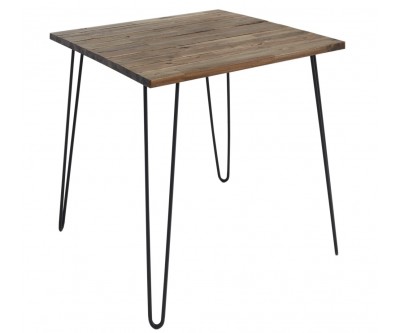 Table à manger Scorpion 80cm marron acacia