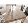 Table à manger Pure 120-200cm acacia teck gris