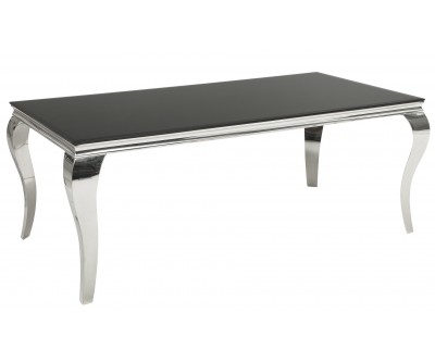 Table à manger baroque moderne 180cm noir