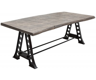 Table à manger Mammut Industrial 220cm gris acacia