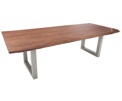 Table à manger Mammut Industrial 220cm gris acacia