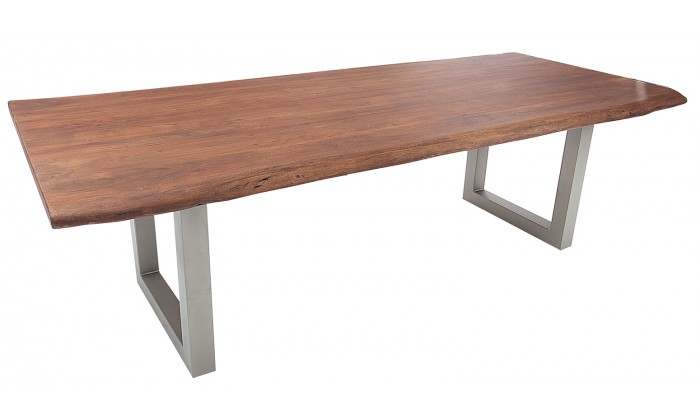 Table à manger Mammut Industrial 220cm gris acacia