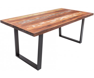 Table à manger Jakarta 180cm bois recyclé coloré