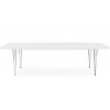 Table à manger Continental 170-270cm blanc brillant