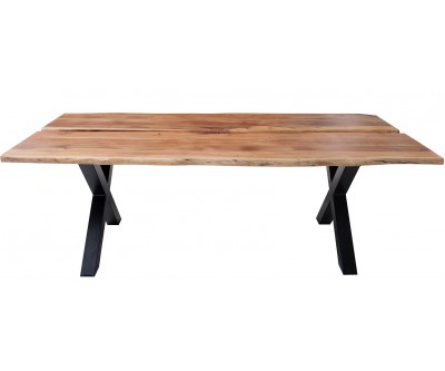 Table à manger bois naturel massif 200cm acacia