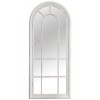 Miroir mural Castillo 140cm gris vintage blanc