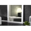 Grand miroir design blanc mat 180x85 cm miroir mural miroir  ELITE