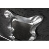 Miroir rectangulaire cadre vague 160cm Wavy argent