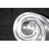 Miroir rectangulaire cadre vague 160cm Wavy argent