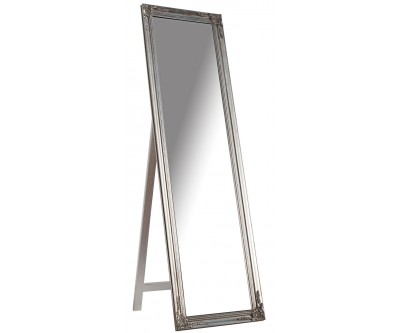 Miroir sur pied Versailles 160cm argent