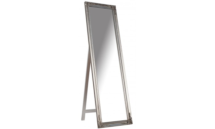 Miroir sur pied Versailles 160cm argent