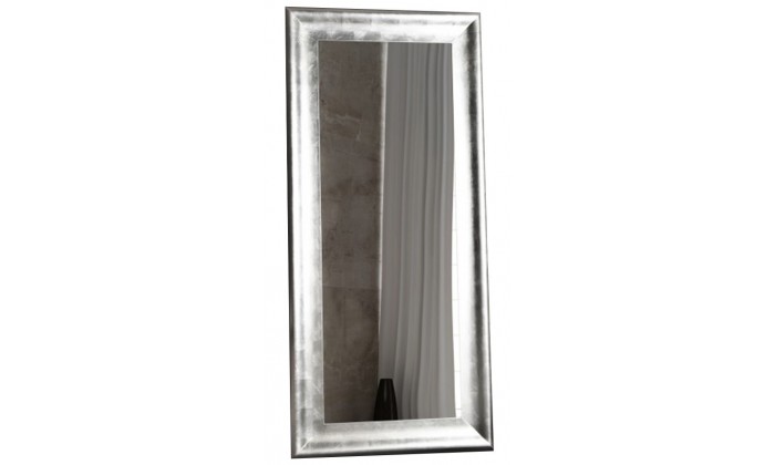 Miroir sur pied Brillado 180cm argent