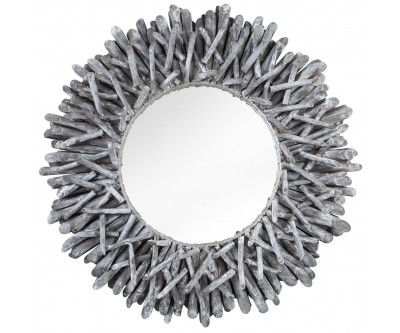 Miroir Riverside 80cm gris bois flotté