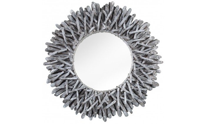 Miroir Riverside 80cm gris bois flotté