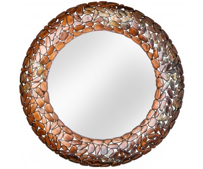 Miroir Stone Mosaic 82cm cuivre