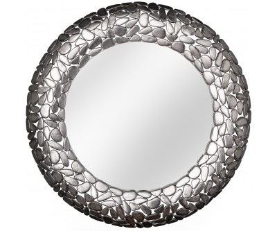 Miroir Stone Mosaic 82cm argent