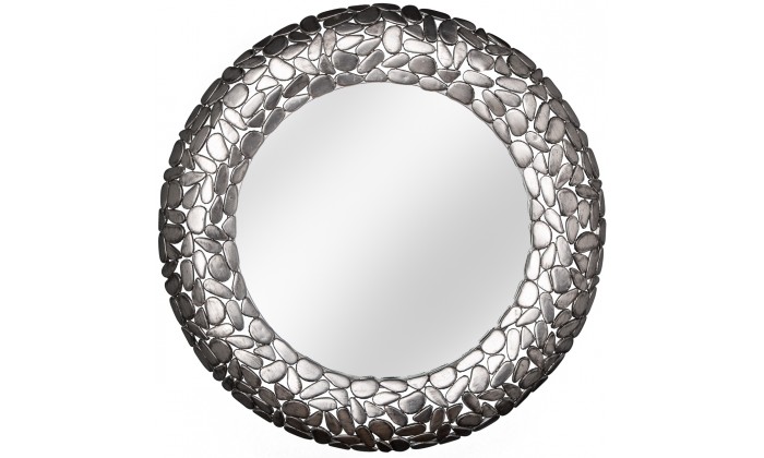 Miroir Stone Mosaic 82cm argent