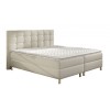 Sommier tapissier- boxspring fixe literie 160 x 200 cm moderne en tissu beige PARMENI