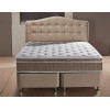 Lit boxspring completé avec grande coffre rangement coloris noir TAMPALUX