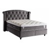 Lit box literie boxspring avec rangement complete MERLINE