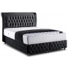 Lit box literie boxspring avec rangement complete gris foncé KONGSFJORD