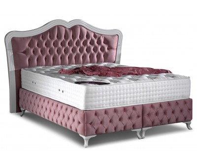 Lit box literie boxspring avec rangement complete PARADISE