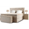 Lit  et matelas boxspring complete beige CHEVER