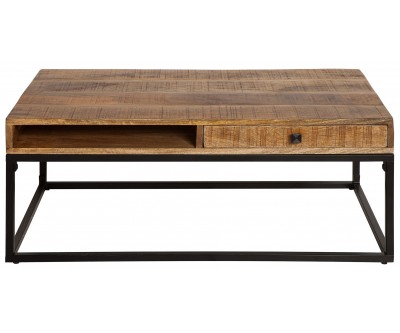 Table basse Iron Craft 100cm natur Mango