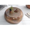 Table basse Orient 80cm cuivre flammé