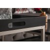 Table basse set de 3 plateaux noir