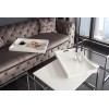 Table basse  set de 3 plateaux blancs