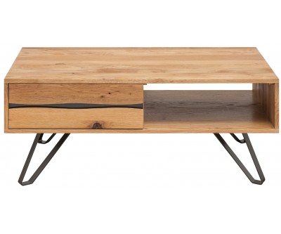 Table basse Living Edge 110cm chêne sauvage