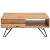 Table basse Living Edge 110cm chêne sauvage