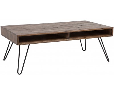 Table basse Scorpion 110cm gris acacia